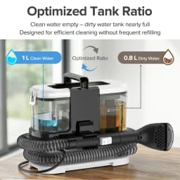 Lubluelu V2 Portable Carpet Upholstery Spot Cleaner 3-in-1 Spray Brush Vacuum 12KPa Powerful Suction Compact Storage for Home/ Sofa/Carpet/Car Seats