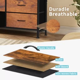 MCQ 13 Fabric Drawers Cabinet For Living Room Large Capacity Dressers Tables Nightstand Display Storage Cabinet For Furniture