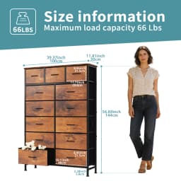 MCQ 13 Fabric Drawers Cabinet For Living Room Large Capacity Dressers Tables Nightstand Display Storage Cabinet For Furniture