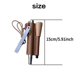 3-piece set, 1 solid magnesium rod+1 extendable stainless steel torch+1 white steel scraper, ignition rod, magnesium rod, not afraid of water, durable, suitable for fireplace igniters, fireplace parts and accessories