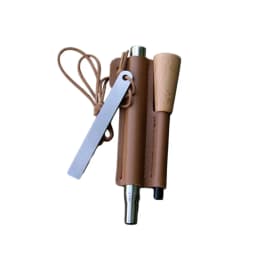 3-piece set, 1 solid magnesium rod+1 extendable stainless steel torch+1 white steel scraper, ignition rod, magnesium rod, not afraid of water, durable, suitable for fireplace igniters, fireplace parts and accessories