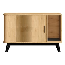 Cat Litter Box Enclosure 39 Inch Hidden Litter Box Furniture With Cat Litter Mat And Sliding Door Modern Indoor Cat House Side End Table For Living Room Natural Wood Color