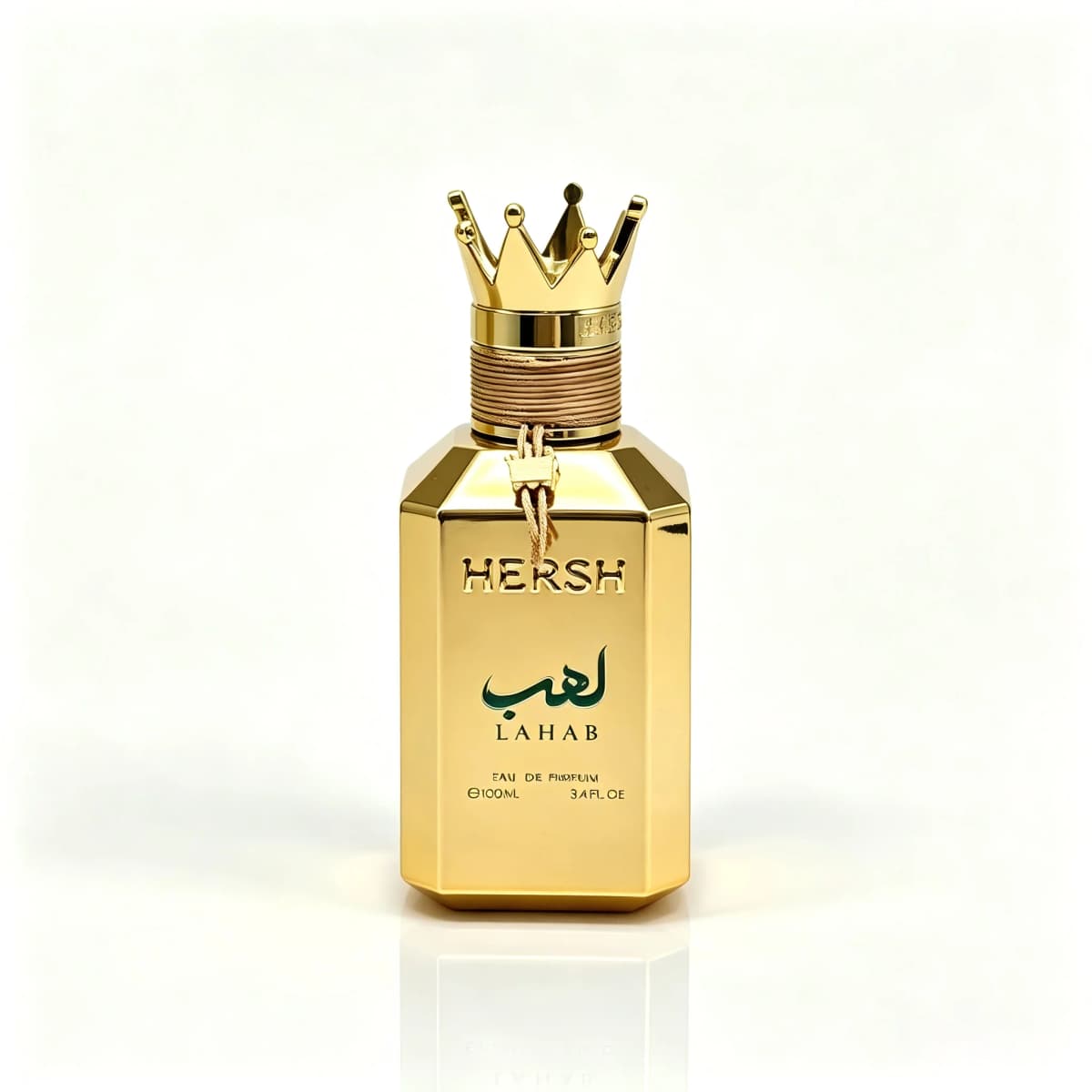 Perfume by Al Ezz Oud 3.4 oz EDP Spray, Harsh LahabLong Lasting Cologne Luxury Gold Crown Perfume