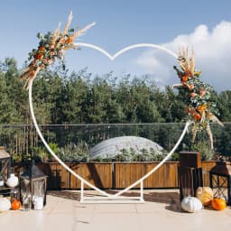 Heart Shape Metal Balloon Arch Frame Wedding Party Decoration Flower Background Stand Backdrop Frame