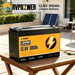 RVPOZWER 12.8V,100Ah/200Ah,LiFePO4 Lithium Battery,Built-in 100A/200A BMS,25000 Deep Cycles Long Life Lithium Iron Phosphate Battery,for RV Motorhome,Solar System,Boat,Household Backup Power