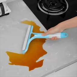3-in-1 Multifunctional Mirror Wiper Squeegee Built with Spray Nozzle, Portable Household Cleaning Supplies, Effective for Window Cleaning, Kitchen Grease Removal, Bathroom Limescale Cleansing and Dorm Daily Cleaning