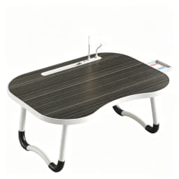 1. Multifunction Fold Lap Desk Portable Bed Laptop Table with Reading Light & Storage Drawer, Foldable Computer Breakfast Tray for Bed Sofa