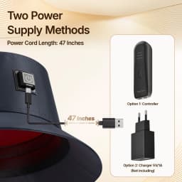 Hello Face T100 With Controller Red light & Near Infrared Therapy for Hair Regrowth Fisherman Hat 660 &850 NM Hair Relax Scalp