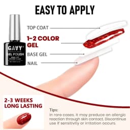 GAVY 6Pcs Luxury Holographic Glitter Sequins Gel Nail Polish Set Premium Salon Grade Soak Off UV LED Nail Gel Sparkly Shimmer Long Lasting Semi Permanent Manicure Varnish Gift Kit For Wedding Party Festival Nail Art & Women Holiday Present