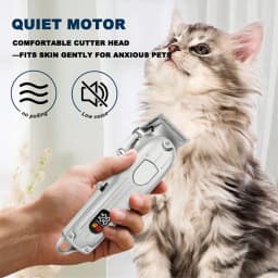 Electric Pet Hair Clipper USB Rechargeable LCD Display Dog Cat Grooming Trimmer Shaver with Guide Combs Kit