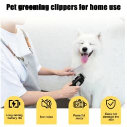 Electric Pet Hair Clipper USB Rechargeable LCD Display Dog Cat Grooming Trimmer Shaver with Guide Combs Kit
