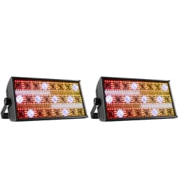 2PCS 300W LED Beam&Strobe RGBW 4in1 48 Partition Strobe Light 24PCS 8000K Strobe DMX Super Bright  Dj Wash Bar Stage Lighting