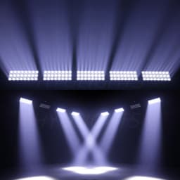 2PCS 300W LED Beam&Strobe RGBW 4in1 48 Partition Strobe Light 24PCS 8000K Strobe DMX Super Bright  Dj Wash Bar Stage Lighting