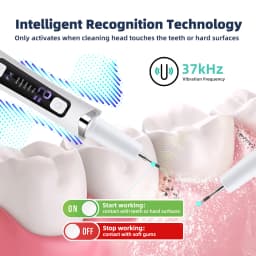Ultrasonic Dental Scaler Tartar Remover 5 modes with LED Light Household Teeth Cleaning Tools Dental Cleaner Oral Care