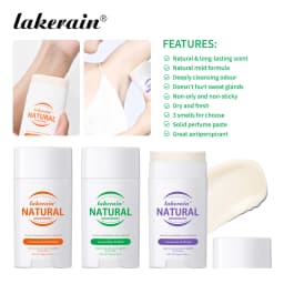 Natural Deodorant Keep Armpits Fresh Long Lasting Odor Protection Antiperspirant Natural Plant Formula Creamy Texture Deodorant