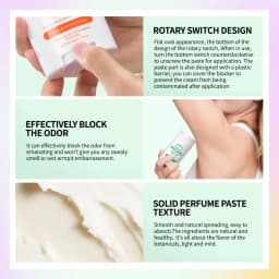 Natural Deodorant Keep Armpits Fresh Long Lasting Odor Protection Antiperspirant Natural Plant Formula Creamy Texture Deodorant