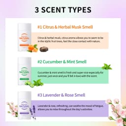 Natural Deodorant Keep Armpits Fresh Long Lasting Odor Protection Antiperspirant Natural Plant Formula Creamy Texture Deodorant