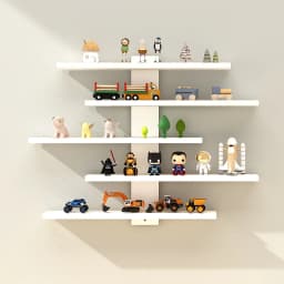1-Piece Set of Collectible Floating Wall Racks, Multi-Tiered Wall Shelving Units, Versatile Display Stands, Suitable for Office and Home Decor, Ideal for Storing Statues and Small Figurines, Decorative Shelves, Functional Storage Racks, Multi-Purpose Rack
