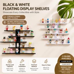 1-Piece Set of Collectible Floating Wall Racks, Multi-Tiered Wall Shelving Units, Versatile Display Stands, Suitable for Office and Home Decor, Ideal for Storing Statues and Small Figurines, Decorative Shelves, Functional Storage Racks, Multi-Purpose Rack
