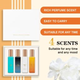Bellavita Luxury Long-lasting Men's Fragrance Gift Set | 4 Bottles, 0.7 Oz Each | a Perfect Gift for Men | Woody, Citrus, Oud, Premium Fragrance Essence | Exclusive Brands: KLUB, OUD, CEO, G.O.A.T | Ideal Gift for Christmas and Valentine's Day