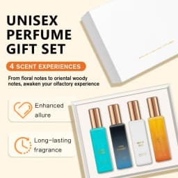 Bellavita Luxury Long-lasting Men's Fragrance Gift Set | 4 Bottles, 0.7 Oz Each | a Perfect Gift for Men | Woody, Citrus, Oud, Premium Fragrance Essence | Exclusive Brands: KLUB, OUD, CEO, G.O.A.T | Ideal Gift for Christmas and Valentine's Day