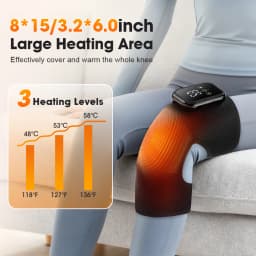 Electric Heated Vibration Knee Massage Pad 3 in 1 Massager for Shoulder Elbow Hot Compress Thermal Joint Brace Muscle Relaxation