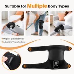 Electric Heated Vibration Knee Massage Pad 3 in 1 Massager for Shoulder Elbow Hot Compress Thermal Joint Brace Muscle Relaxation