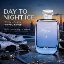 Armaf Hawas Ice for Him Eau de Parfum 100ml Frozen Apple Italian Lemon Bergamot Plum Marine Amber Musk Fresh Aquatic Men’s Fragrance Single Bottle