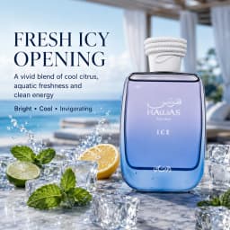 Armaf Hawas Ice for Him Eau de Parfum 100ml Frozen Apple Italian Lemon Bergamot Plum Marine Amber Musk Fresh Aquatic Men’s Fragrance Single Bottle