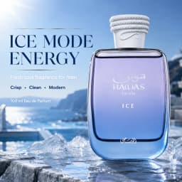Armaf Hawas Ice for Him Eau de Parfum 100ml Frozen Apple Italian Lemon Bergamot Plum Marine Amber Musk Fresh Aquatic Men’s Fragrance Single Bottle