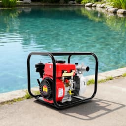 7.5hp 210cc 4-Stroke Diesel Engine Water Pump Air Cooled Single Cylinder 110gpm Flow Water Transfer Pump 2 Inch Water Pump for Farm Irrigation Drainage