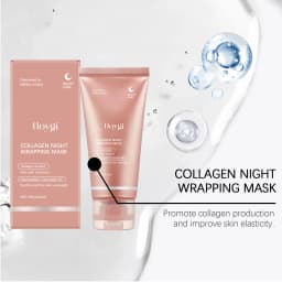 75g Collagen Night Wrapping Mask Firming Hydrating Nourishing Brightening Smoothing Elasticity Niacinamide Ceramide NP Overnight Skin Care