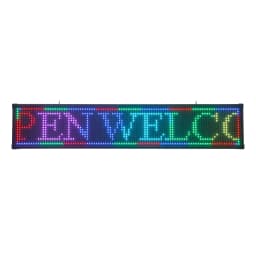 LED Sign, LED Sign Board 40x8 Inch, Colorful Advertising Display, USB U Disk and WiFi Control