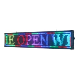 LED Sign, LED Sign Board 40x8 Inch, Colorful Advertising Display, USB U Disk and WiFi Control