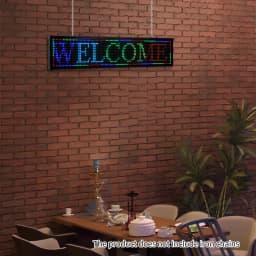 LED Sign, LED Sign Board 40x8 Inch, Colorful Advertising Display, USB U Disk and WiFi Control