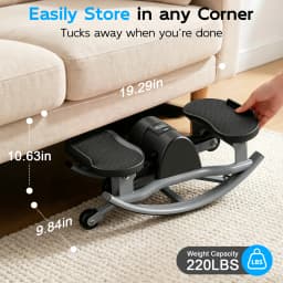 Swing Stepper Machine Intelligent Non-Slip For Exercise Twist Stair Stepper Trainer Full Body Workout 220 lbs with Digital Display Resistance Bands & Floor Mat for Men & Women Fat Burning & Body Shaping