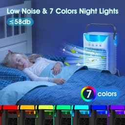Portable Humidifier Cooling Fan Air Conditioner Desktop Fan Water Tank Small Air Cooling Fan for Home Bedroom Small Personal Fan