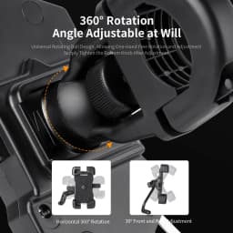 TOSUOD Bike Handlebar Phone Holder Automatic Locking One-Button Opening And Closing Bicycle Mobile Phone Stand