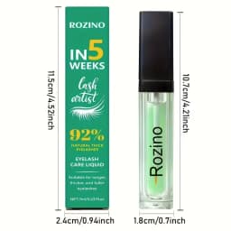 Premium Eyelash Serum: Nourishes Lash Roots, Strengthens Sparse Lashes. Portable Small Bottle with A Fine, Easy-to-apply Brush.Safe, Multi-purpose Formula - Also Great for Brows. Fast-absorbing, Non-greasy. Daily Use for Healthy, Gorgeous Lashes.