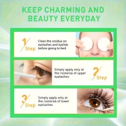 Premium Eyelash Serum: Nourishes Lash Roots, Strengthens Sparse Lashes. Portable Small Bottle with A Fine, Easy-to-apply Brush.Safe, Multi-purpose Formula - Also Great for Brows. Fast-absorbing, Non-greasy. Daily Use for Healthy, Gorgeous Lashes.
