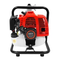 2-Stroke Gasoline Engine Pump,1.25KW High Power & 35.66GPM for Irrigation/Drainage,Fuel-Efficient 98.4ft Lift, Portable Design