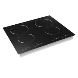 4 Burner Electric Ceramic Cooktop 110V 3000W 9 Power Levels LED Touch Display Built Countertop Dual Mount Overheat Lock Protection Far Infrared Heating Household Restaurant Cooking Range