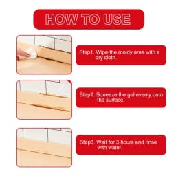 Mold Remover Gel, Household Cleaner for Walls, Kitchens, Bathrooms and Washing Machines To Clean Stains and Mildew