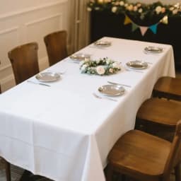 6 Pack White Table Cloths 60 X 102 Inch, for 6ft Rectangle Tables, Polyester Covers for Dining, Wedding, Party, Banquet And Camping,For Halloween and Christmas