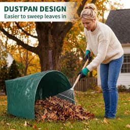 2 Pack Reusable Yard Waste Bags With Gloves, 40/53/72 Gallon Self Standing Open Top Leaf Bags For Lawn Garden Debris Cleanup