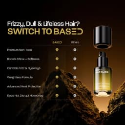 BASE Hair Elixir, Lightweight Non-Greasy Hair Oil, Nourishes and Seals Hair, Offers Heat Protection, Boosts Hair Shine & Color Vibrancy, Helps Reduce Hair Breakage, Made With Premium Non-Toxic Ingredients