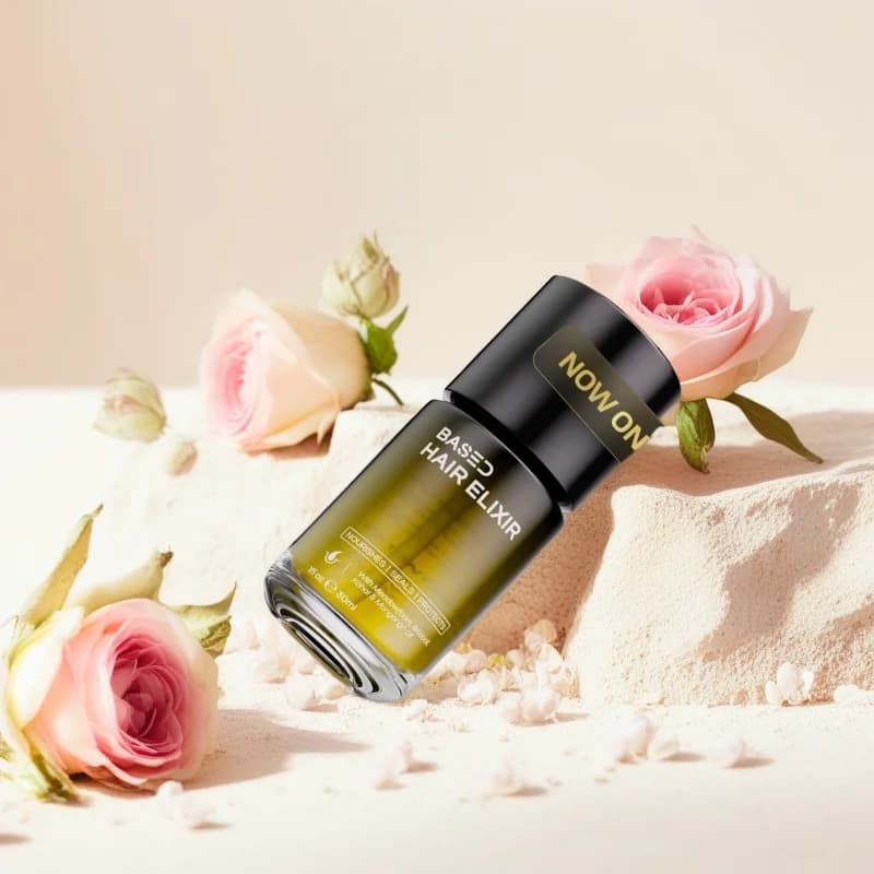 BASE Hair Elixir, Lightweight Non-Greasy Hair Oil, Nourishes and Seals Hair, Offers Heat Protection, Boosts Hair Shine & Color Vibrancy, Helps Reduce Hair Breakage, Made With Premium Non-Toxic Ingredients