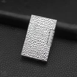 Metal Side-Sliding, Wheel-Type flip-top Lighter, Hand-Carved Butane Lighter, Suitable for Candles and Camping (Fuel-Free).