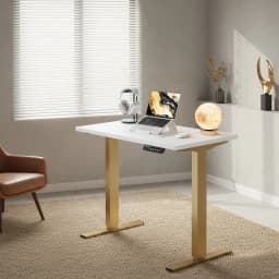 32x19 Inch Small Electric Standing Desk, Adjustable, 176 Lbs CapacityVV, RVoundVners, WheVV.5 Inch Height