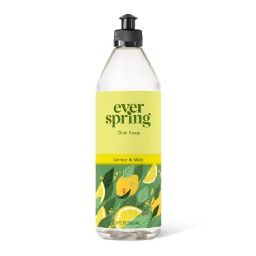 Lemon & Mint Liquid Dish Soap - 18 fl oz - Paraben-Free, Phthalate-Free, Animal By-Product-Free